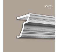 Corniche Profhome 431301 Profil de façade Moulure décorative Moulure décorative design intemporel classique blanc 2 m