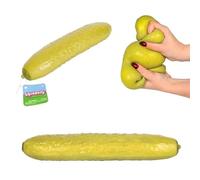 Cornichon Anti-Stress, 25cm Cornichon Réaliste, Amusante Jouets à Presser, Soulager Le Stress Et Les Sensations Fortes - pour Maison, Bureau, Classe Ou Pendant études