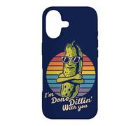 Cornichon croustillant au Sarcasme aigre I'm Done Dillin with You Pickles Coque pour iPhone 17