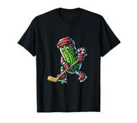 Cornichon Joueur De Hockey Glace Équipé T-Shirt