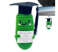 Cornichon Positif, Positif - Cornichon de Soutien émotionnel Big Dill avec Carte - Jouet en Peluche Amusant de Soutien émotionnel, pour l'anniversaire des Meilleurs Amis et
