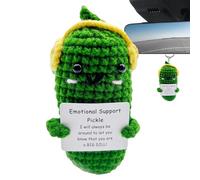 Cornichon positif, positif, cornichon de soutien émotionnel Big Dill avec carte positive, soutien émotionnel Peluche drôle pour l"anniversaire des meilleurs amis amoureux
