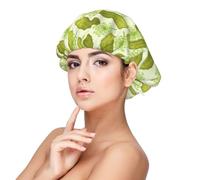 cornichons à l'aneth,Bonnet de nuit en satin pour adulte - Bonnet de nuit élastique pour femme, couvre-cheveux de nuit