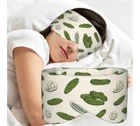 Cornichons au concombre, Masque de sommeil pour la maison, les voyages et le travail posté, couvrant entièrement les yeux et bloquant la lumière