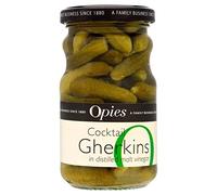 Cornichons Opies de cocktail en distillée vinaigre de malt (de 227g) - Paquet de 6