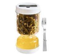 Cornichons, sablier, bocal avec tamis, concombres hermétiques et récipient à olive, pour séparer les aliments de la saumure si nécessaire, bocal pour cornichons, olive, ananas