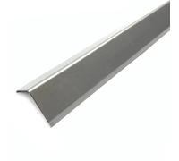 Cornière de protection d'angle à triple pli en acier inoxydable V2A nature (L= 30 mm, L= 250 cm)