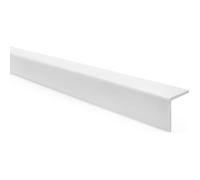 Cornière de protection d'angle adhésive en PVC souple blanc 27 x 27 mm, 200 cm