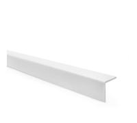 Cornière de protection d'angle adhésive en PVC souple blanc 40 x 40 mm, 80 cm