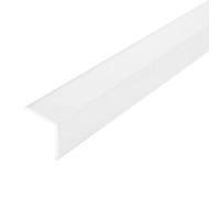 Cornière de protection d'angle aluminium blanc brillant (H= 50 mm, L= 250 cm)