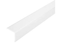 Cornière de protection d'angle aluminium blanc mat (H= 50 mm, L= 250 cm)