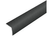 Cornière de protection d'angle aluminium noir brillant (H= 25 mm, L= 250 cm)