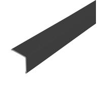 Cornière de protection d'angle aluminium noir mat (H= 25 mm, L= 250 cm)