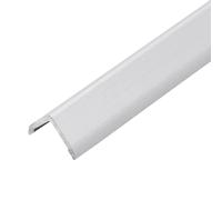 Cornière de protection d'angle en aluminium argenté brossé (H= 25 mm, L= 250 cm)