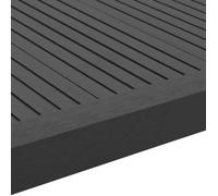 Cornière de terrasse 5 pcs WPC 170 cm Noir MEN