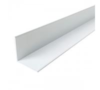 Cornière égale en aluminium finition laqué blanc RAL 9016 - longueur 4 m - 40 x 40 x 1,4 mm Atrius
