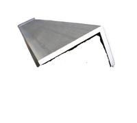 Cornière en aluminium en forme de L, Profil triangulaire de bordure en alliage d'aluminium 6063 à Angle droit forme L, 40x80mm, plusieurs tailles(40x80x5mm-49cm)