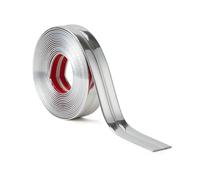 Cornière PVC,1.5x1.5cm Revêtements d'angle Autocollant Plinthe Souple Protection d'angle Bordure d’angle de Mur Bande Décorative pour Plans de Travail,Carrelage, Coin de Mur,Meubles,Argent 5M