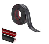 Cornière PVC,1.5x1.5cm Revêtements d'angle Autocollant Plinthe Souple Protection d'angle Bordure d’angle de Mur Bande Décorative pour Plans de Travail,Carrelage, Coin de Mur,Meubles,Noir 5M