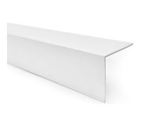 Cornière PVC Rigide Adhésive 15x15mm, Protection Angle Mur Anti-Choc, Blanc, 100 cm, QUEST