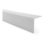 QUEST Cornière PVC Rigide Autoadhésive - Baguette d’Angle de Protection en PVC Dur pour Mur et Rebord - Profilé de Coin, 20x10mm, 100cm, gris