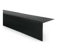 QUEST Cornière PVC Rigide Autoadhésive - Baguette d’Angle de Protection en PVC Dur pour Mur et Rebord - Profilé de Coin, 50x50mm, 100cm, noir