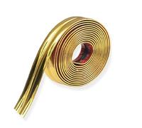 Cornière Souple Adhésive Baguette d'angle Autocollante Moulure Murale Profil en PVC pour Finition Murale et Coin pour Plans de Travail,Carrelage,Protection Angle Mur,Meubles (Or,3cm×5m)