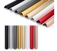 Cornières d’Angle en Aluminium Autocollantes 2 Pièces 1 M Profilé de Coin pour Protection de Mur, Portes, Meubles et Plinthes, Baguette d’Angle de Protection(Matte Rose Gold,1.0x1.0in)