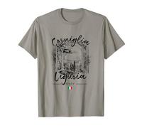 Corniglia Ligurie Riviera Italienne Drapeau Souvenirs T-Shirt