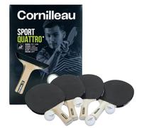 Cornilleau - Raquette de Tennis de Table, Sport Pack Quattro Noir Taille Unique