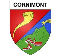 Cornimont 88 ville sticker blason écusson autocollant adhésif - Taille : 17 cm