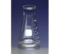 Corning Pyrex 5100-2L Bouteille Erlenmeyer à large goulot avec bord résistant, graduée, capacité de 2000 ml