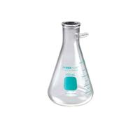 Corning Pyrex Boîte de 12 flacons filtrants en verre borosilicate sans tube de bras latéral Capacité 2000 ml