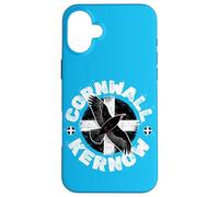 Cornish Chough Un Oiseau et Drapeau Cornouailles ou Cornwall Coque pour iPhone 16 Plus