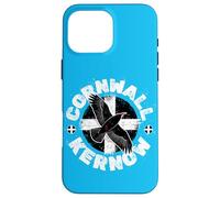 Cornish Chough Un Oiseau et Drapeau Cornouailles ou Cornwall Coque pour iPhone 16 Pro Max