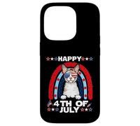 Cornish Rex Cat Happy 4th of July Patriotic American Cats Coque pour iPhone 14 Pro