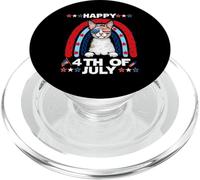 Cornish Rex Cat Happy 4th of July Patriotic American Cats PopSockets PopGrip pour MagSafe