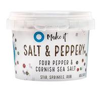 Cornish Sea Salt Sel de mer et poivron de luxe - Pot de pincer - Lot de 2