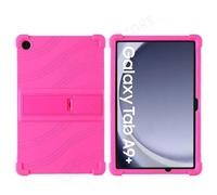Cornors Soft Silicone Cover Pour Samsung Galaxy Tab A9 Plus 11 "Cas Sm-X210 Sm-X215 Sm-X216 Antichoc Funda Enfants 4 Épaissir-Tab A9 Plus 11 Inch-Rose Rouge