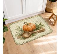 Cornucopia Tapis de cuisine pour sol, tapis rustique doux lavable pour évier, buanderie, salle de bains, couloir, 40,6 x 61 cm, vert automne