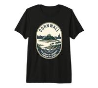 Cornwall Angleterre St Michaels Mount Randonnee T-Shirt Haut de Gamme