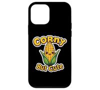 Corny But Cute Funny Girl Corn on The COB Corncob Pun Blague Coque pour iPhone 12 Mini