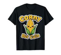 Corny But Cute Funny Girl Corn on The COB Corncob Pun Blague T-Shirt