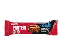 Corny Protein Barre Soft Chocolat Caramel, Texture Fondante, Sans Sucres Ajoutés, Pack de 3 x 45g