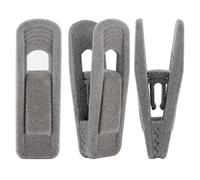 Corodo Lot de 20 Pinces à Cintre Velours pour Velours Cintre Pantalon, Gris Cintre Pantalon Pinces Velours, Pinces Solides Idéales pour Les Cintres Velours Vêtements Fins