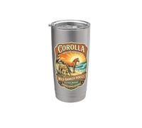 Corolla Wild Banker Horses North Carolina Outer Banks Gobelet isotherme en acier inoxydable double paroi