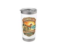 Corolla Wild Banker Horses North Carolina Outer Banks Gobelet isotherme en acier inoxydable double paroi