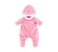 Mes Vêtements De Poupons Corolle Bb30 Pyjama Rose + Bonnet