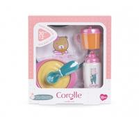 Corolle – Coffret repas pour poupon 30 cm, 5 accessoires, rose, dès 18 mois