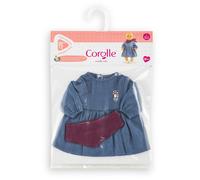 Corolle BB30 ROBE EN JEAN MANCHES LONGUES & FOULARD PETIT EXPLORATEUR